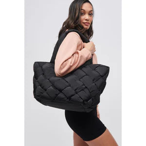 Intuition Woven Tote Black