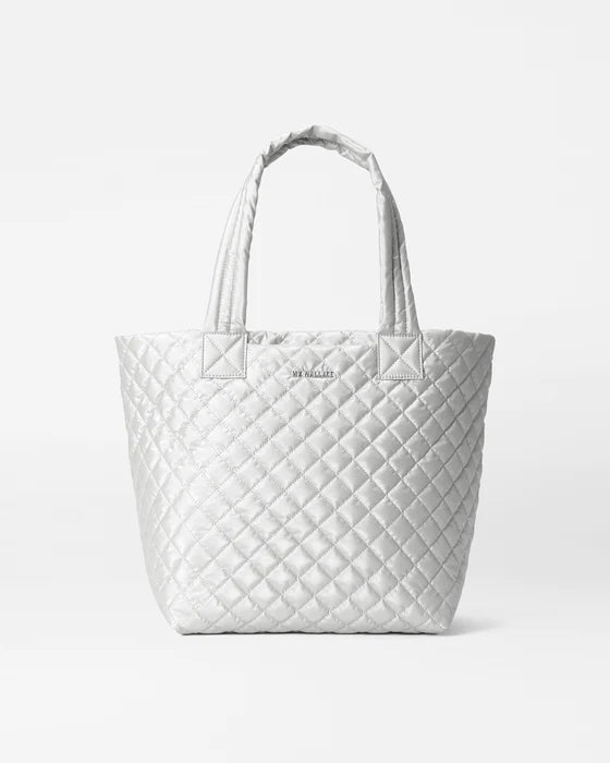 MZ Wallace Medium Metro Tote Deluxe Oyster Metallic