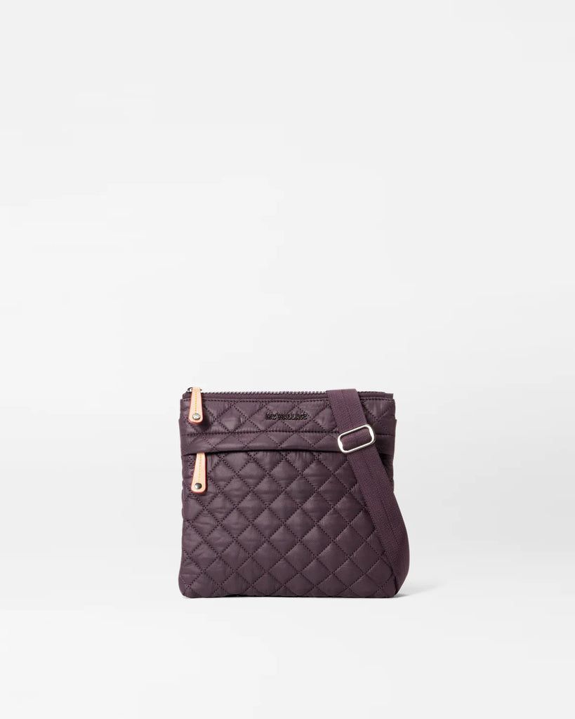 MZ Wallace Metro Flat Crossbody Raisin