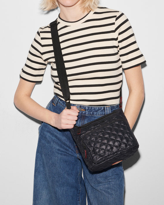 MZ Wallace Metro Scout Crossbody Deluxe Black