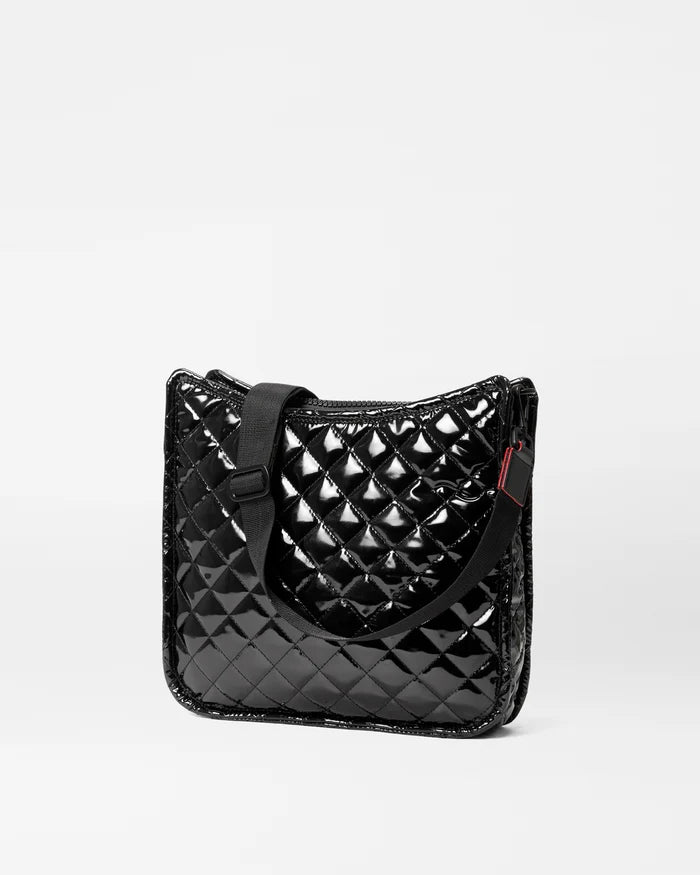 MZ Wallace Metro Box Crossbody Black Lacquer