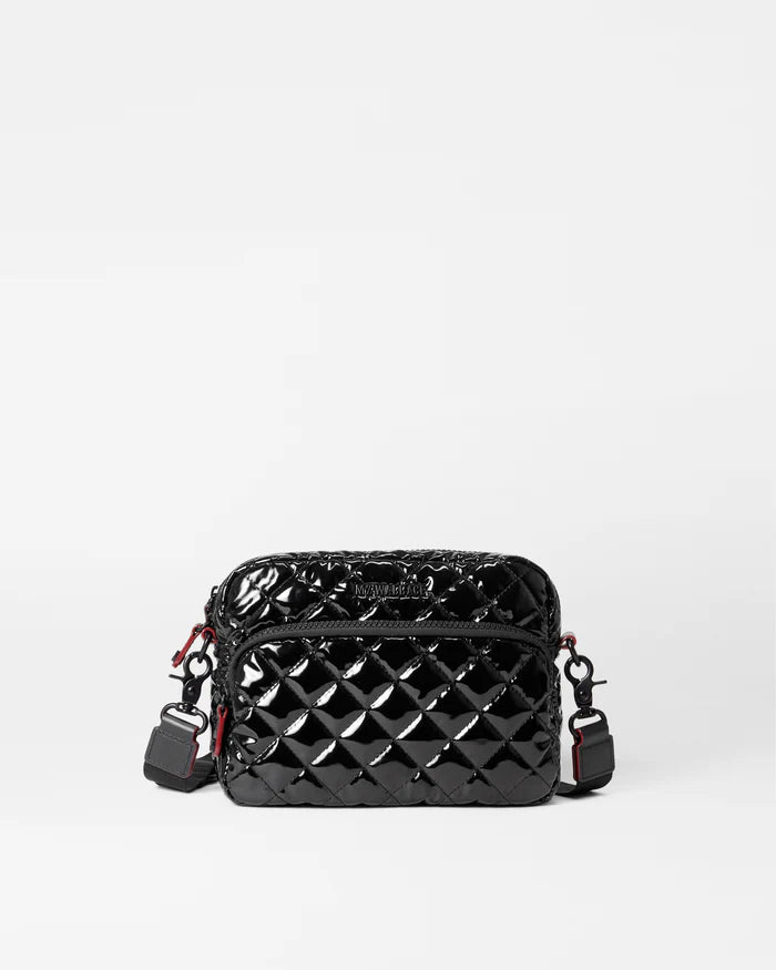 MZ Wallace Small Metro Camera Bag Black Lacquer