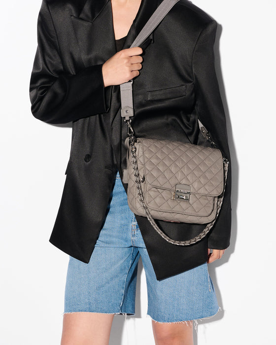 MZ Wallace Medium Crosby Lock Crossbody Morning Dove