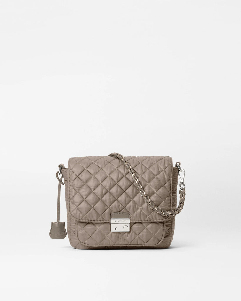 MZ Wallace Medium Crosby Lock Crossbody Morning Dove