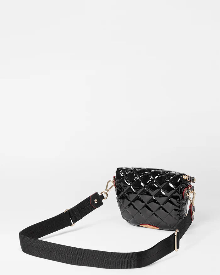 MZ Wallace Micro Crosby Sling Black Lacquer