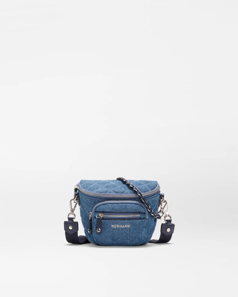 MZ Wallace Micro Crosby Sling True Blue Denim