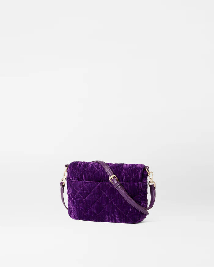 MZ Wallace Small Lock Crossbody Velvet Amethyst