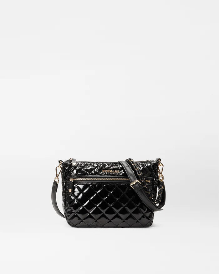 MZ Wallace Ella Crossbody Black Lacquer