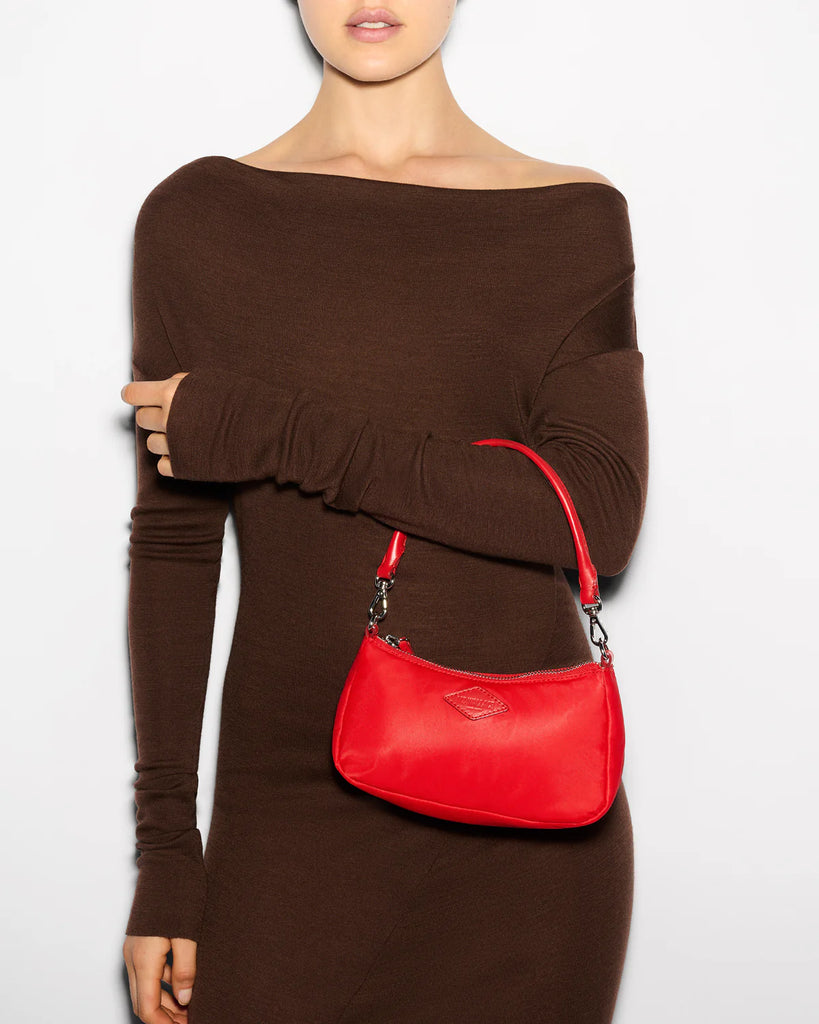 MZ Wallace Mini Chelsea Shoulder Bright Cherry