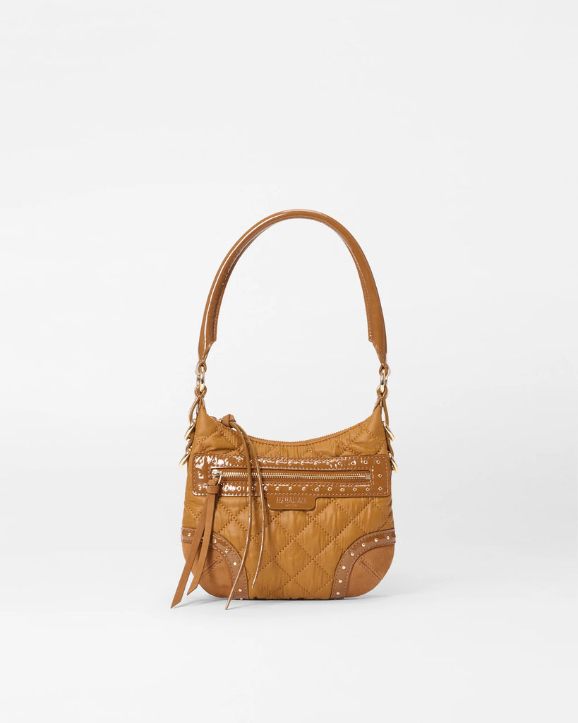 MZ Wallace Mini Stud Crosby Sienna Amber