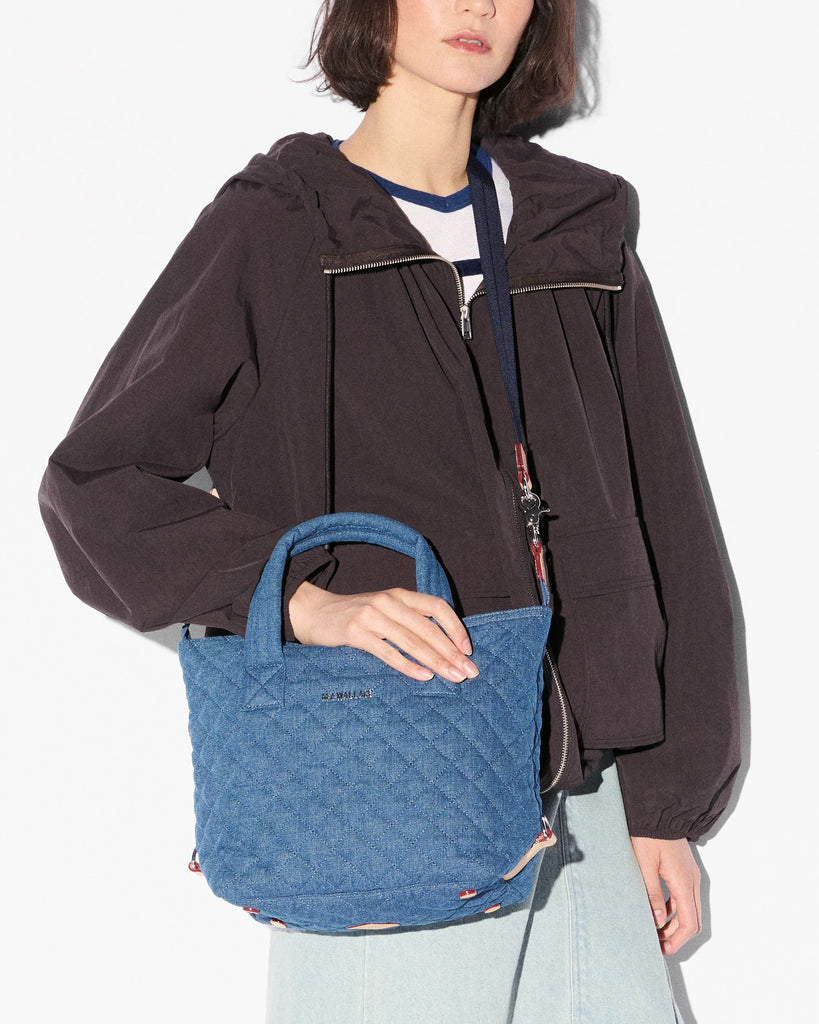 MZ Wallace Small Sutton Deluxe True Blue Denim