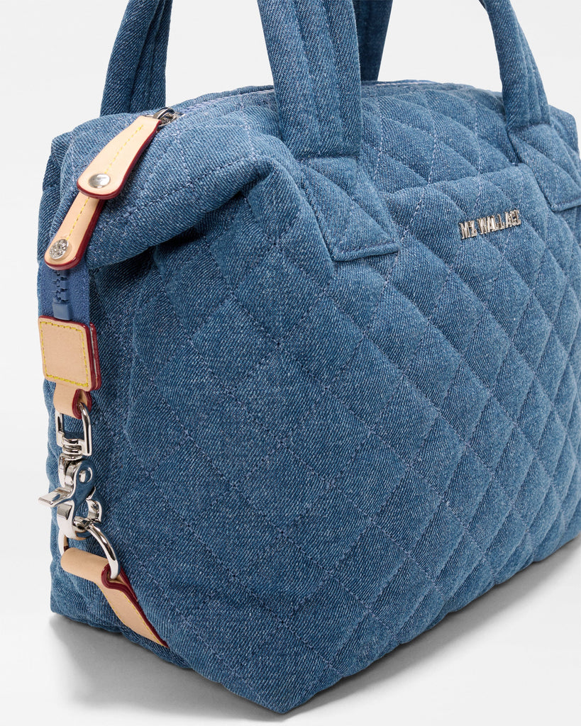 MZ Wallace Small Sutton Deluxe True Blue Denim