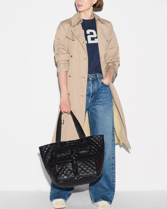 MZ Wallace Medium Metro Travel Tote Black