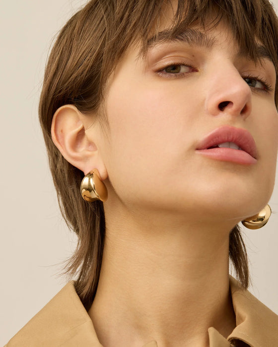 Jenny Bird Nouveaux Puff Earrings Gold