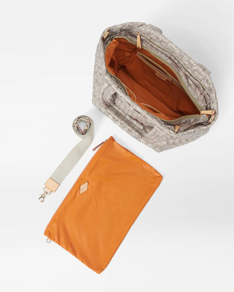 MZ Wallace Medium Metro Tote Deluxe Small Jute