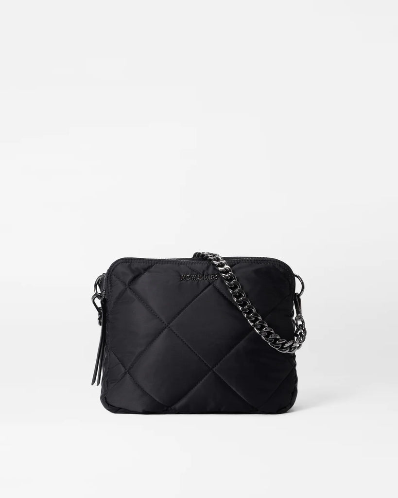 MZ Wallace Quilted Bowery Crossbody Black