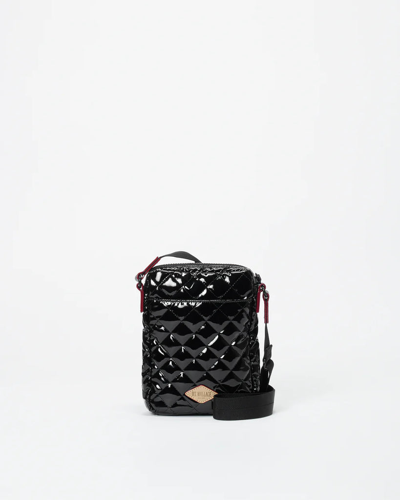 MZ Wallace Metro Crossbody Black Lacquer
