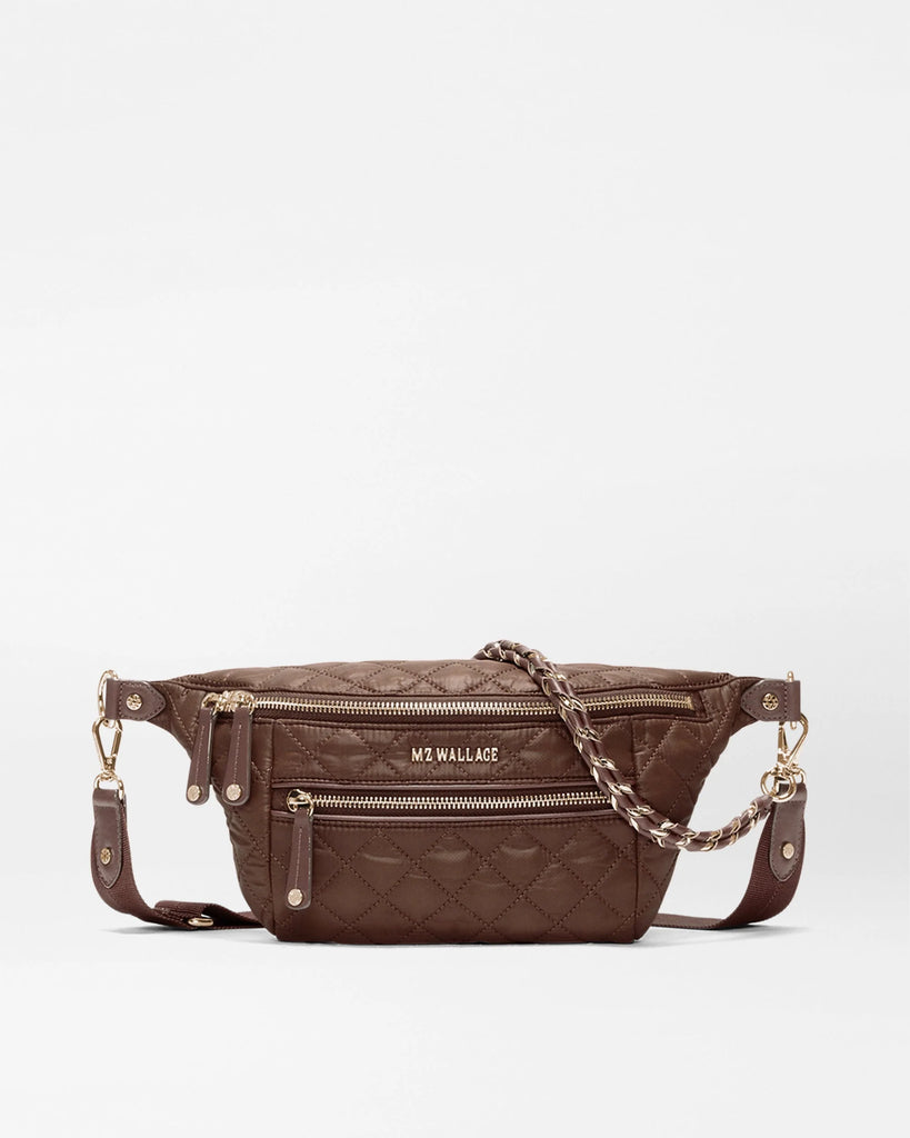 MZWallace Small Crosby Crossbody Sling Walnut