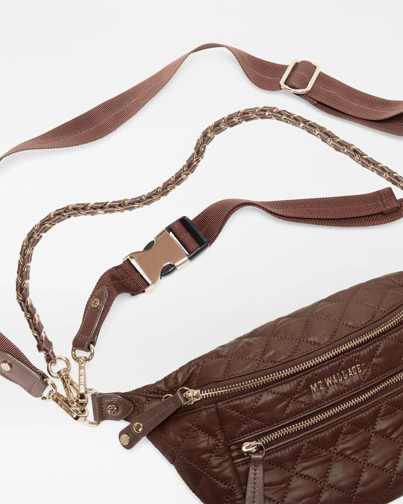 MZWallace Small Crosby Crossbody Sling Walnut