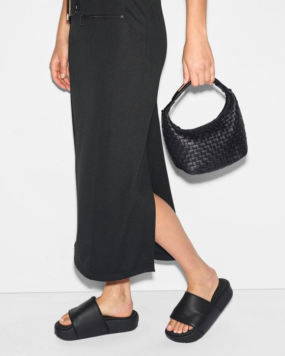 MZ Wallace Mini Woven Hobo Black