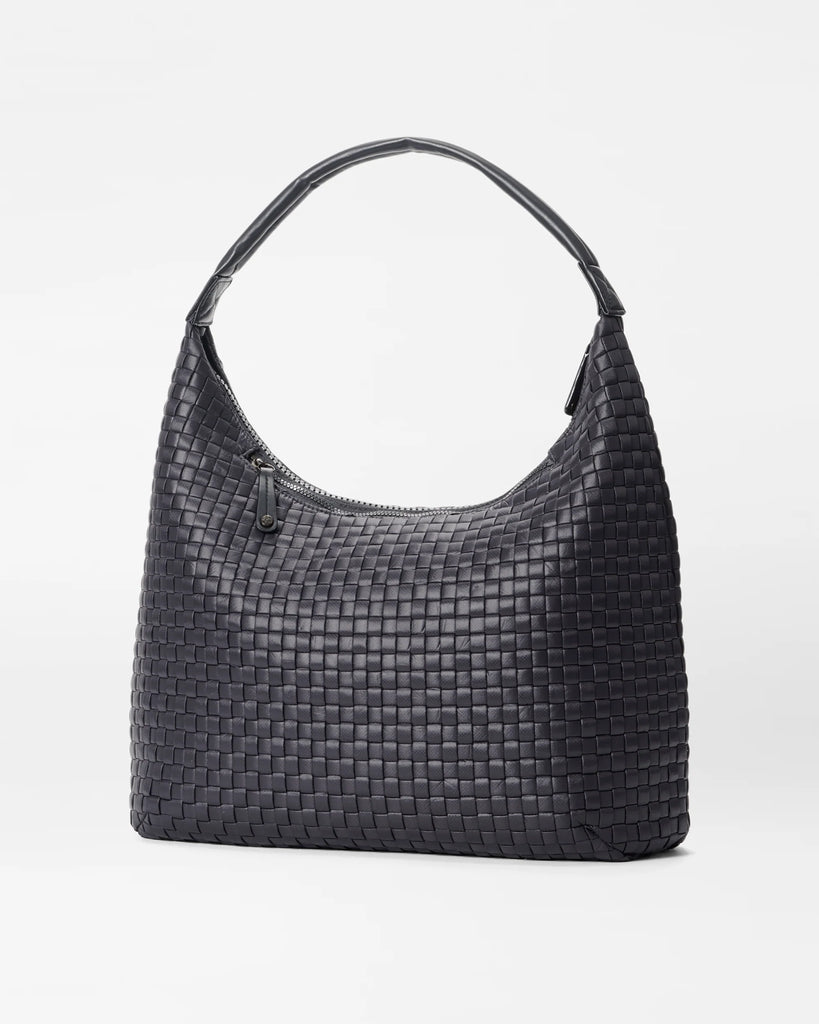 MZ Wallace Large Woven Hobo Black