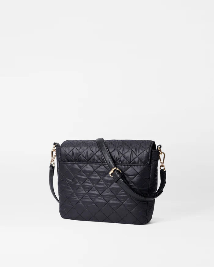 MZ Wallace Crosby Lock Medium Crossbody Black