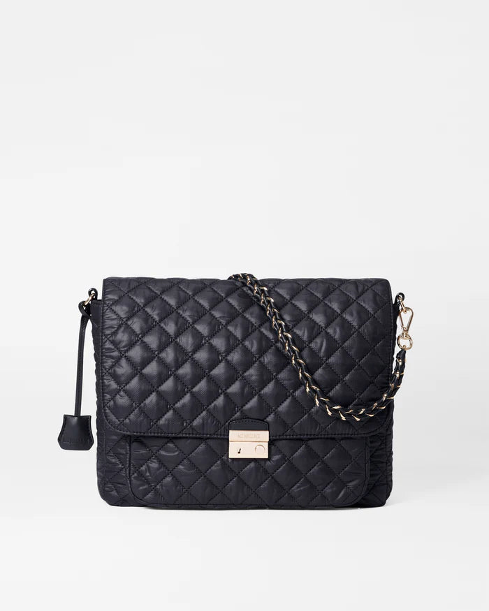 MZ Wallace Crosby Lock Large Crossbody Black