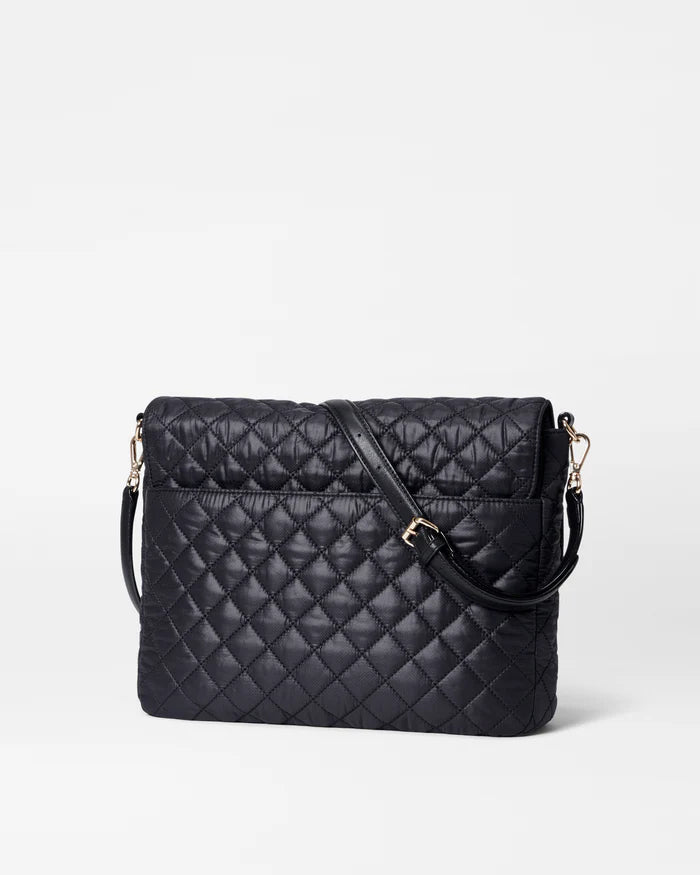 MZ Wallace Crosby Lock Large Crossbody Black