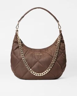 MZ Wallace Madison Shoulder Bag Walnut