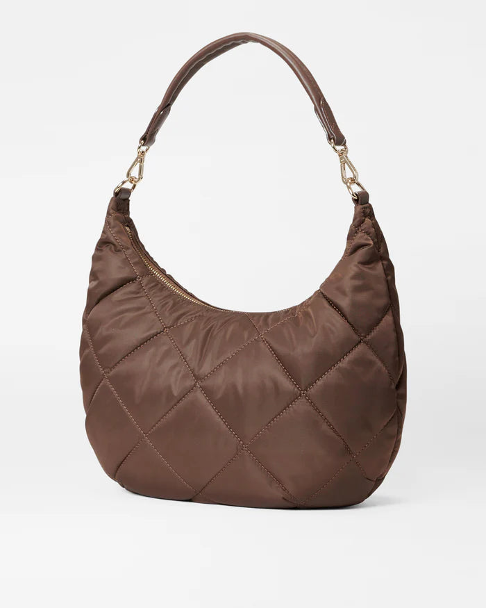 MZ Wallace Madison Shoulder Bag Walnut