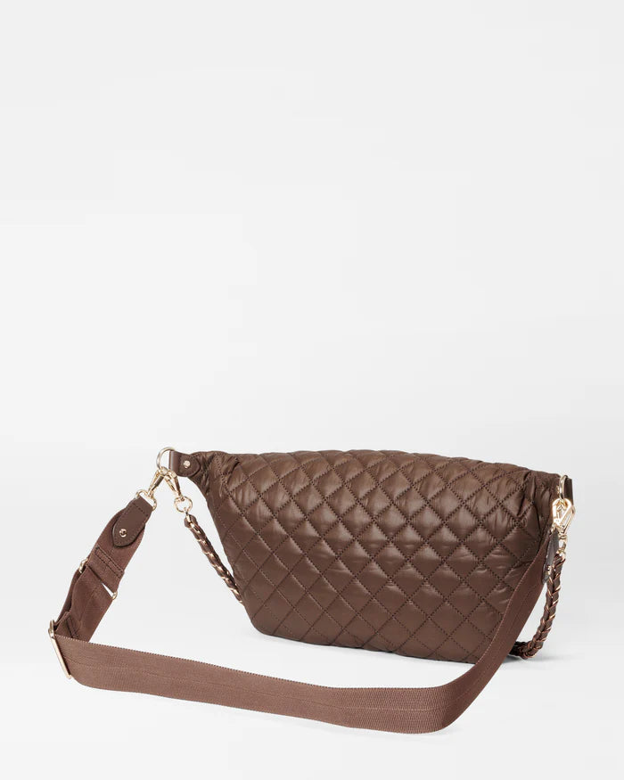 MZ Wallace Crosby Crossbody Sling Walnut