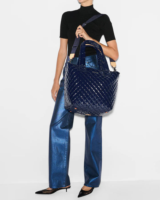 MZ Wallace Medium Metro Tote Deluxe Navy Lacquer