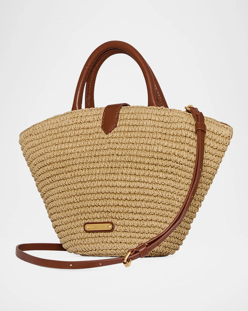 Rebecca Minkoff Mini Fan Tote Natural Tawny