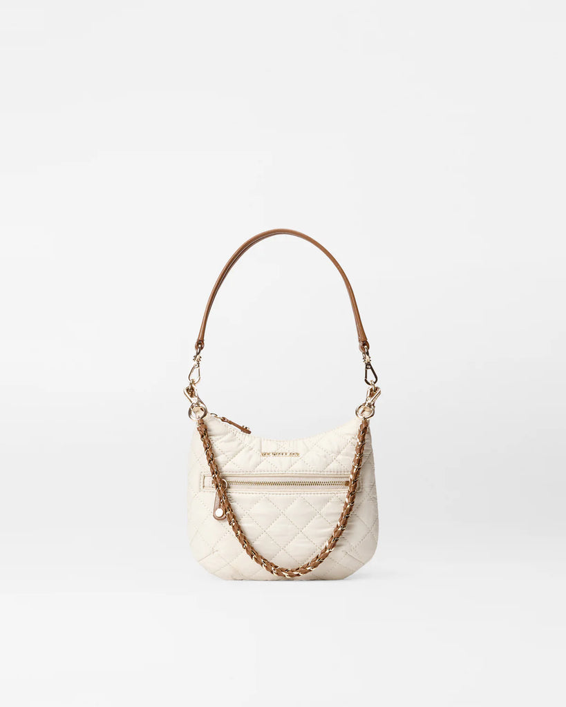 MZ Wallace Mini Crosby Sienna Sandshell/Brown