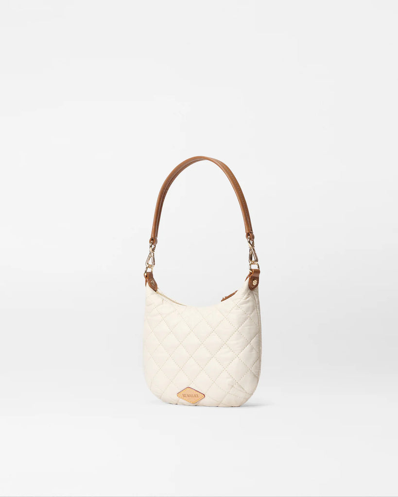 MZ Wallace Mini Crosby Sienna Sandshell/Brown
