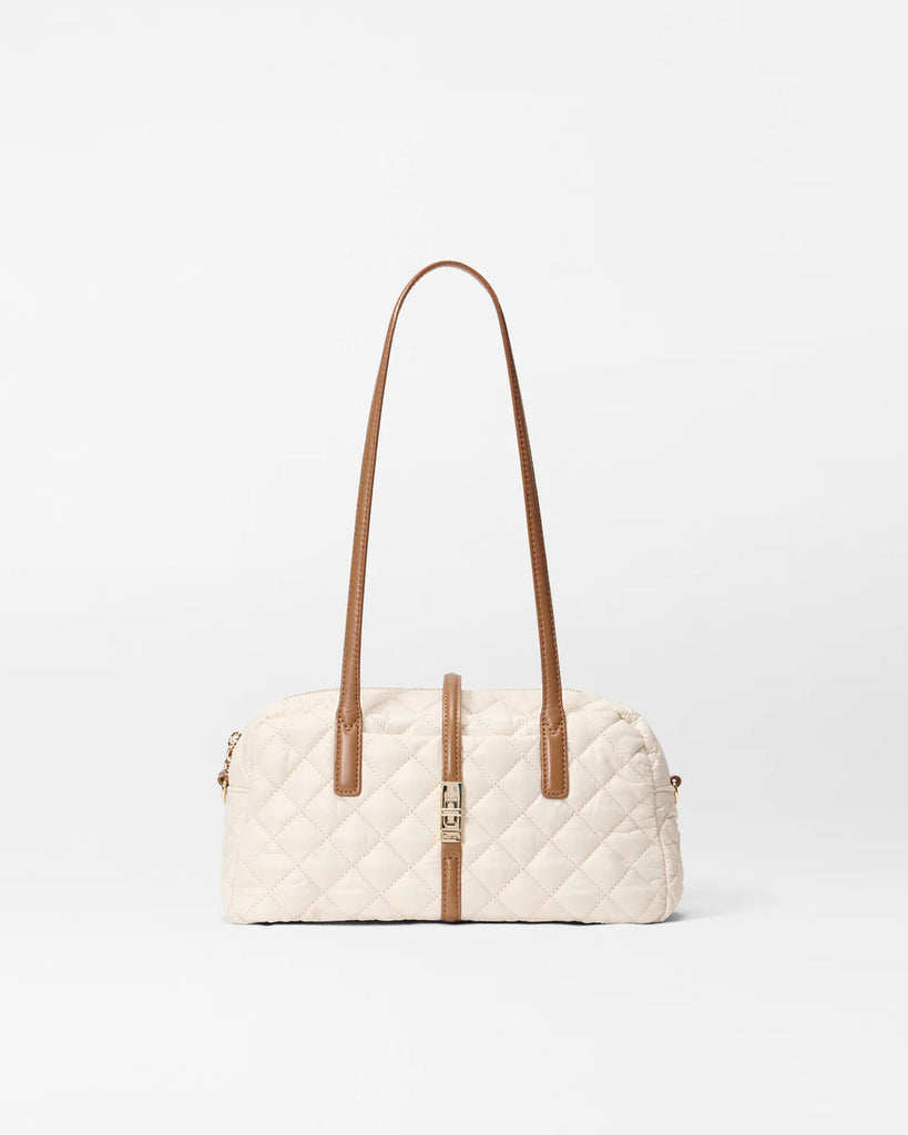 MZ Wallace Small Astor Satchel Sandshell/Brown
