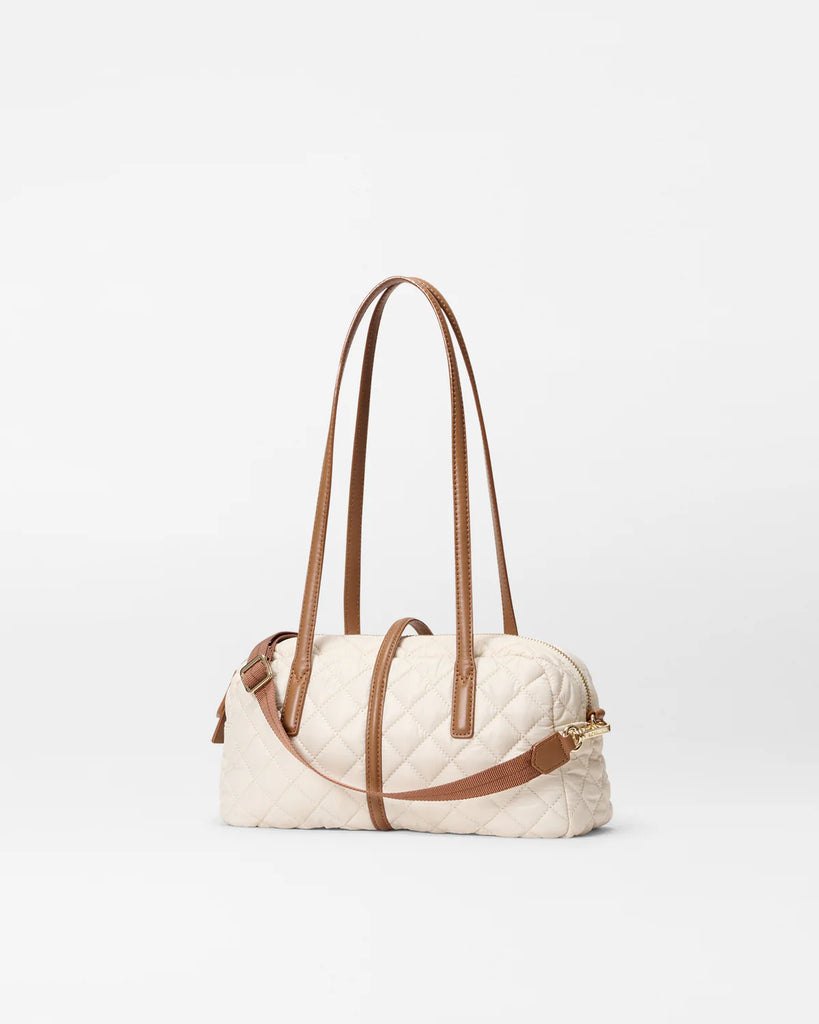 MZ Wallace Small Astor Satchel Sandshell/Brown