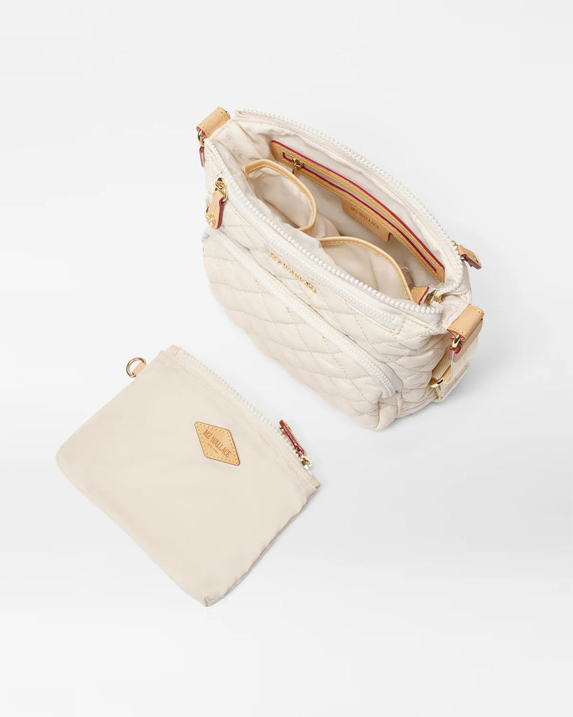 MZ Wallace Metro Scout Deluxe Crossbody Sandshell