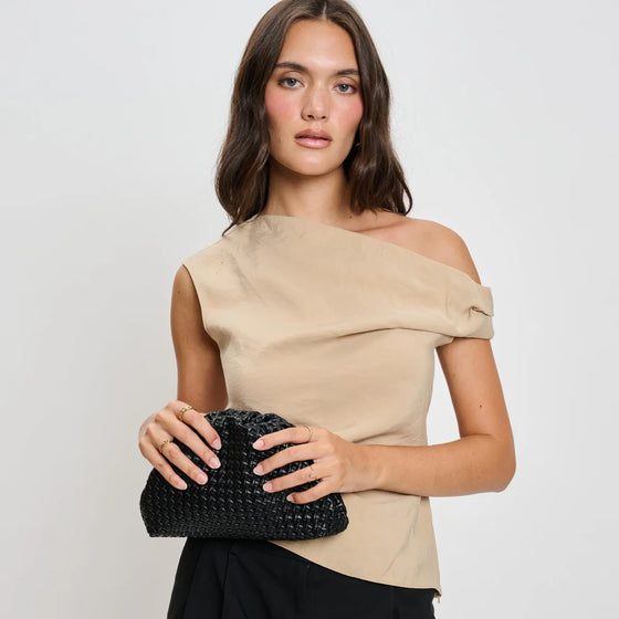 Serena Clutch/ Crossbody Black