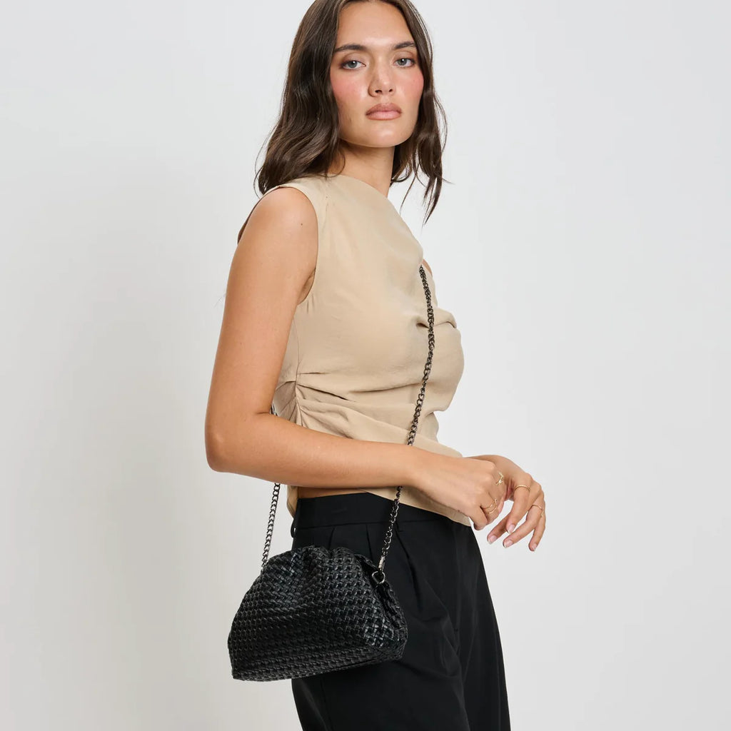 Serena Clutch/ Crossbody Black