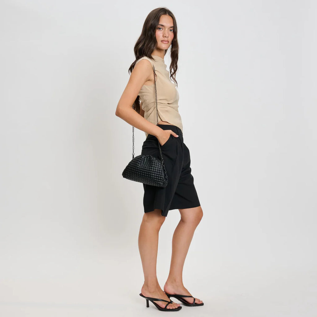 Serena Clutch/ Crossbody Black