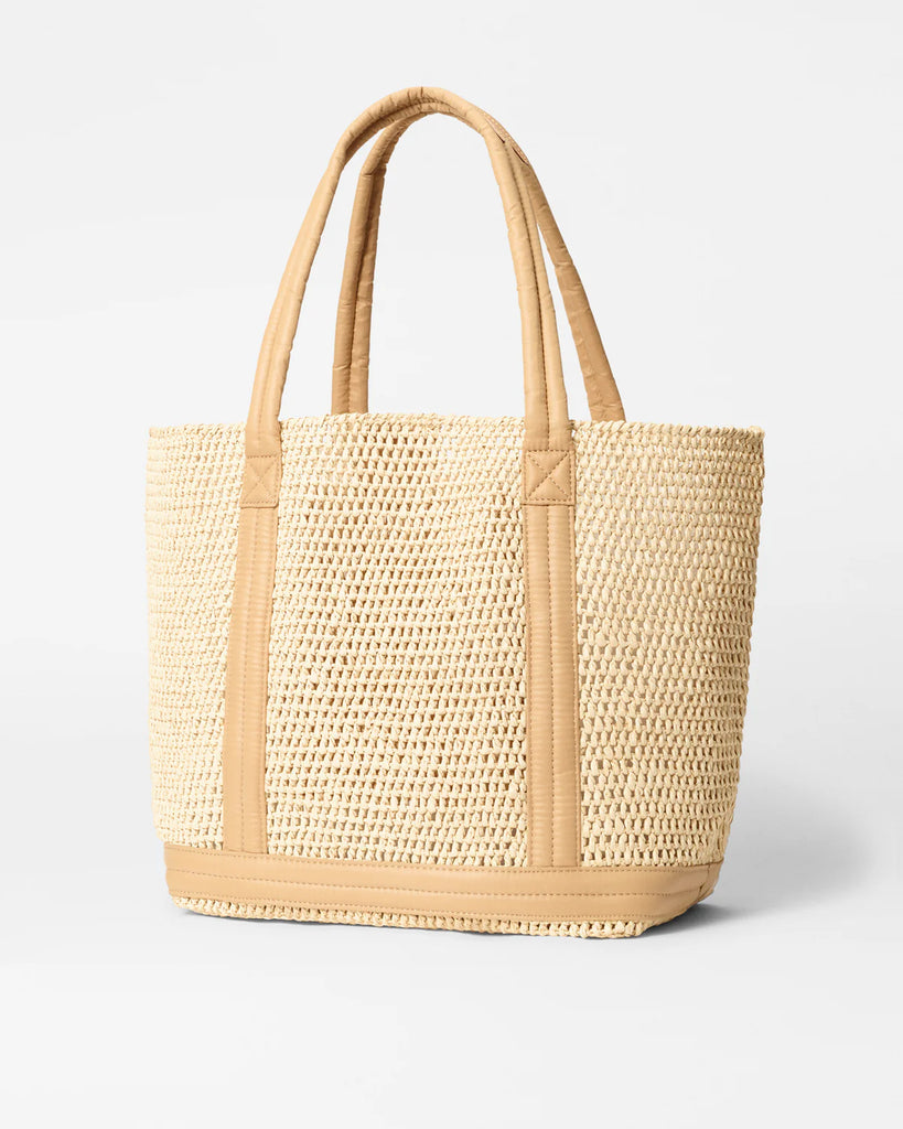 MZ Wallace Medium Crochet Tote Camel