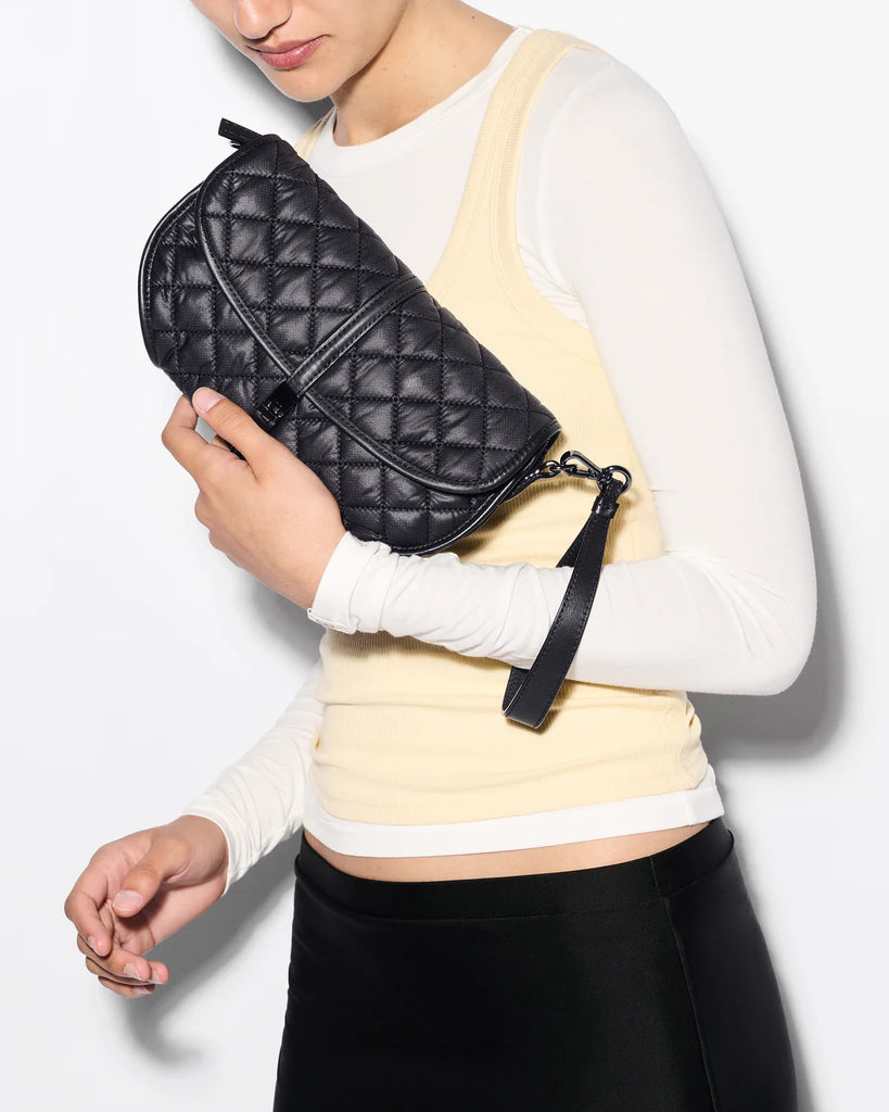 MZ Wallace Astor Convertible Cutch Black