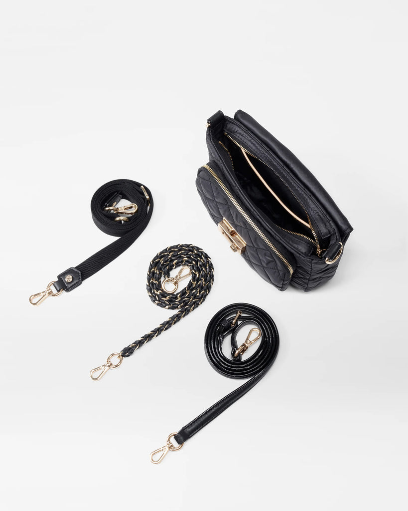 MZ Wallace Small Crosby Lock Crossbody Black