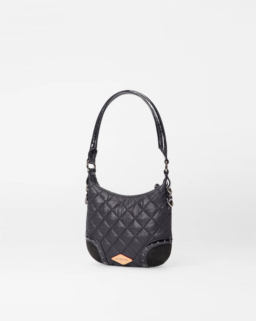 MZ Wallace Mini Stud Crosby Sienna Black