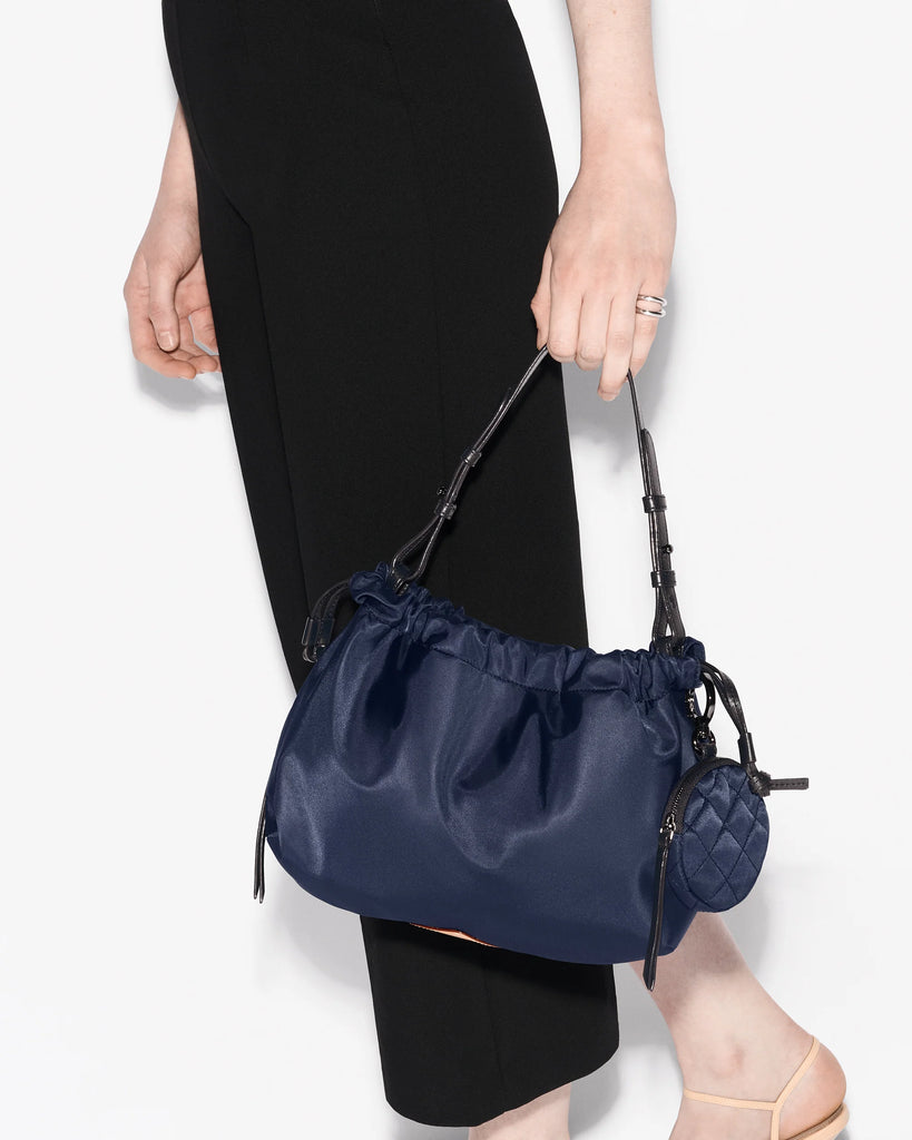 MZ Wallace Small Waverly Shoulder Bag Black