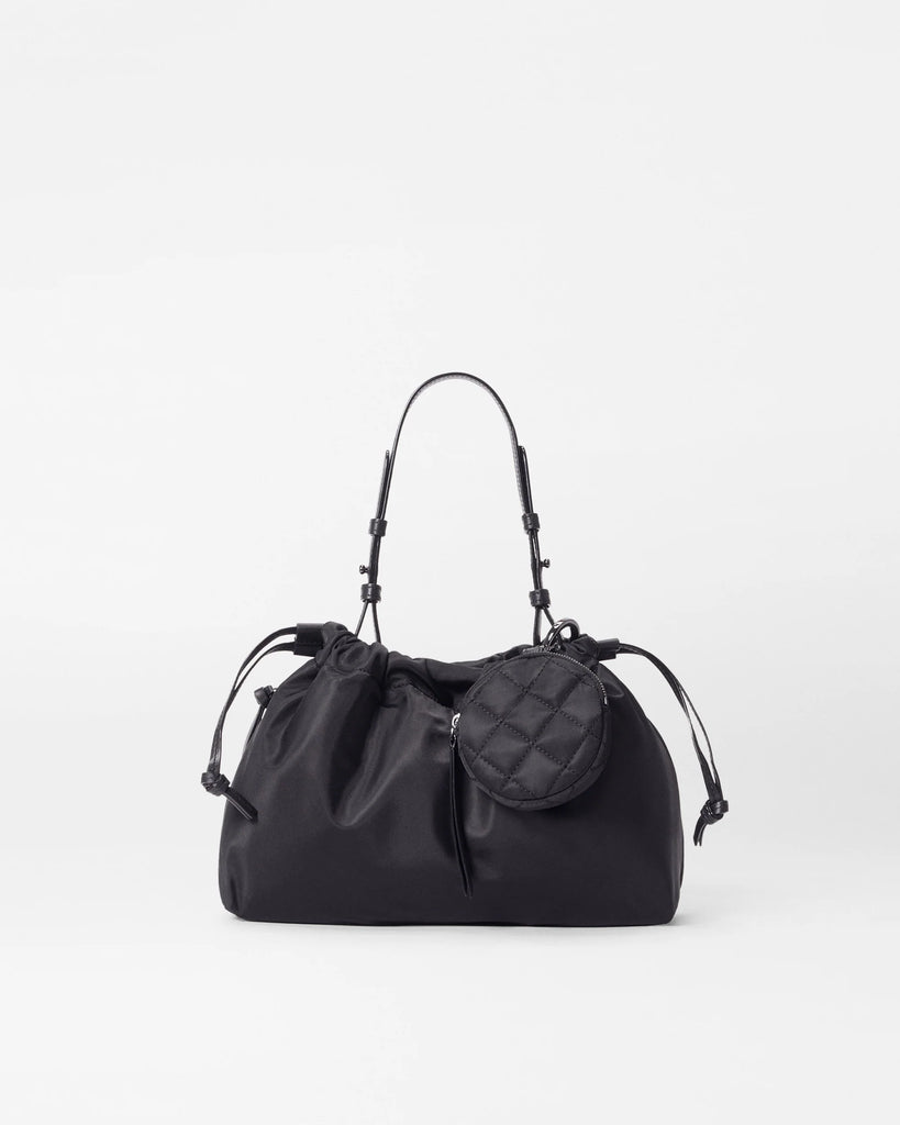 MZ Wallace Small Waverly Shoulder Bag Black
