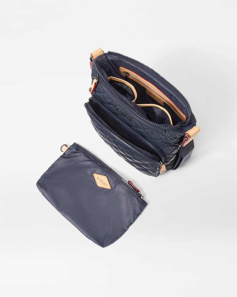 MZ Wallace Metro Scout Crossbody Deluxe Ink Liquid