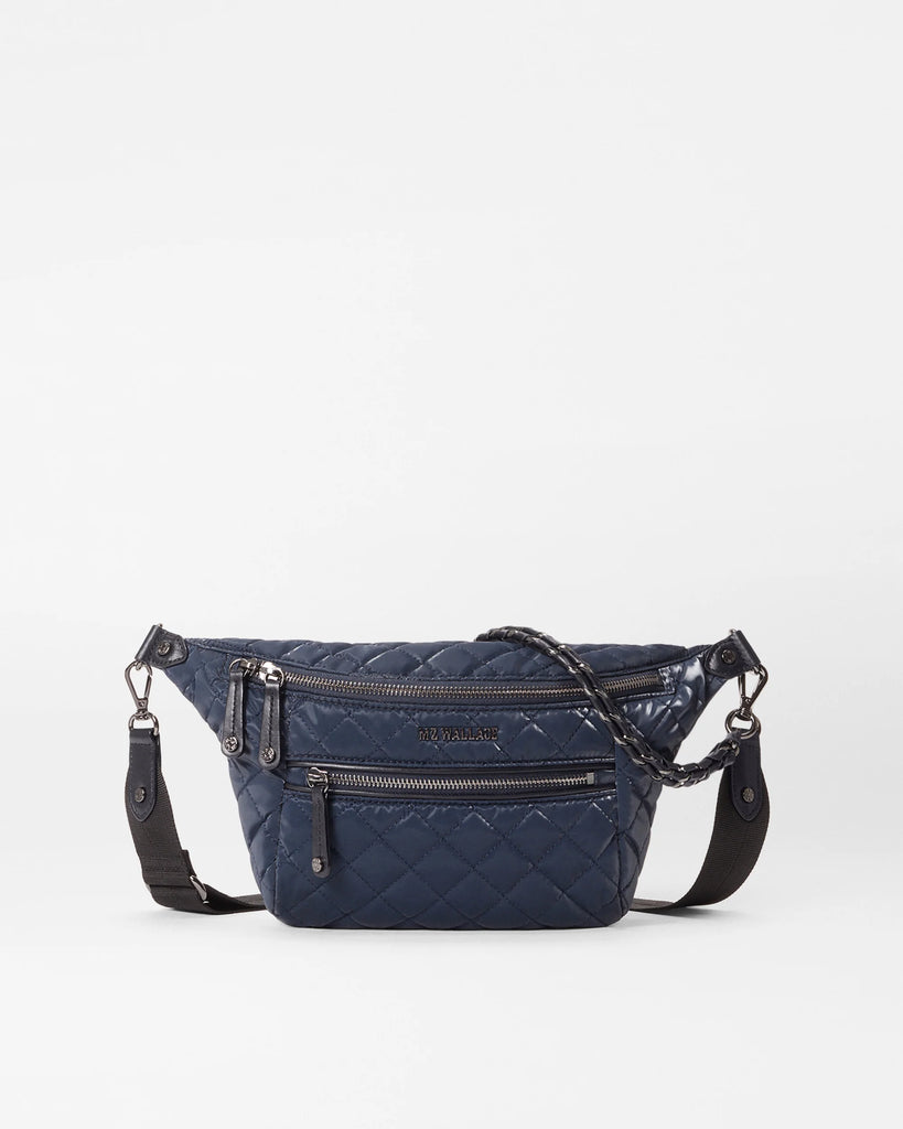 MZ Wallace Small Crosby Crossbody Sling Ink Liquid