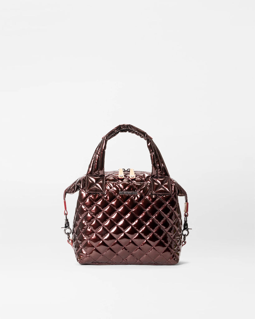 MZ Wallace Small Sutton Deluxe Bordeaux Lacquer